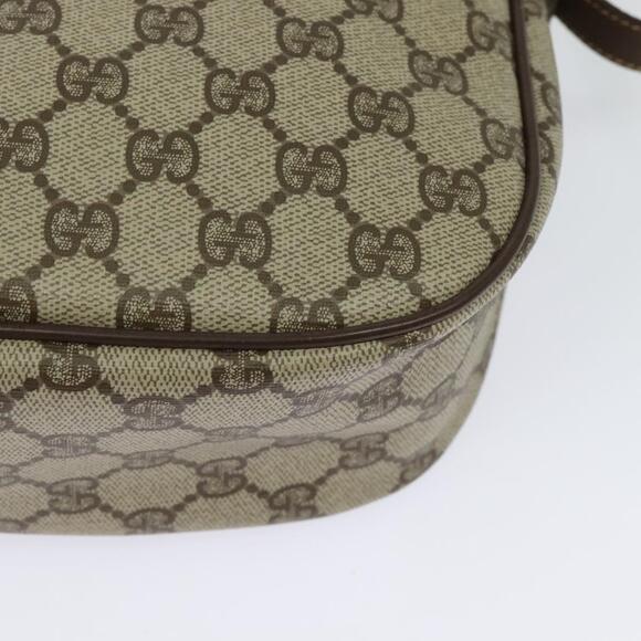 GUCCI GG Supreme Web Sherry Line Bag Pvc Brown Gold 89 02 032 - Picture 13 of 16